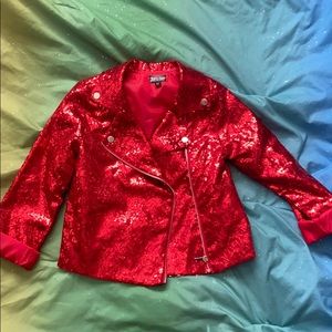 Jojo’s Closet red sequins jacket